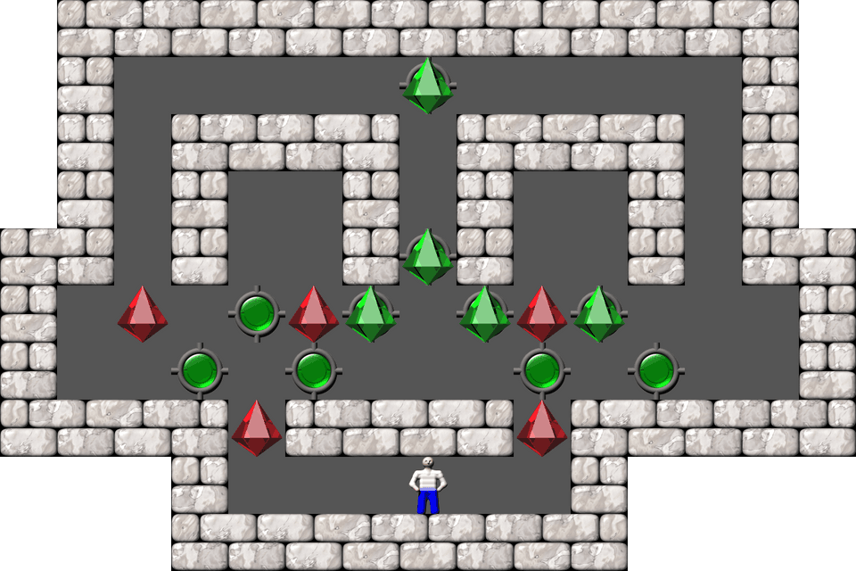 Sokoban Secundus gradus ad Olympo level 28